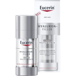 德国直邮 Eucerin 优色林 玻尿酸去角质夜间双管精华素 抚平皱纹修复肌肤祛除角质 30ml