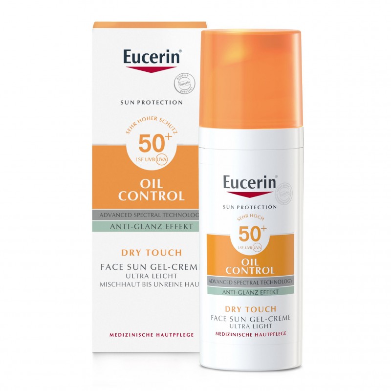 Eucerin 优色林控油防晒乳LSF50+ 哑光防晒液防晒霜清爽控油防敏感