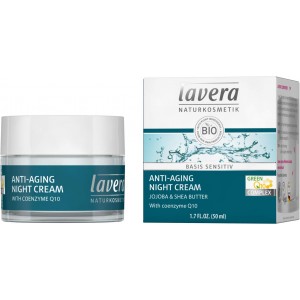 德国直邮 LAVERA 拉薇 有机Q10防皱保湿晚霜 补水亮肤深层滋润抗皱 50ml