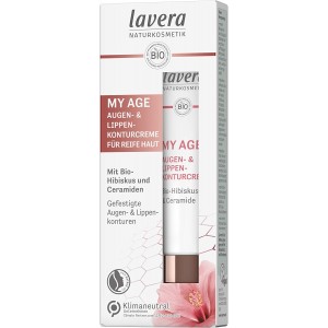 德国直邮 LAVERA 拉薇 MY AGE芙蓉紧致眼唇霜 紧致提拉淡化细纹保湿锁水 15ml