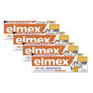 德国直邮 Elmex 儿童防蛀牙膏 可食用1000ppm氟2-6岁 50ml