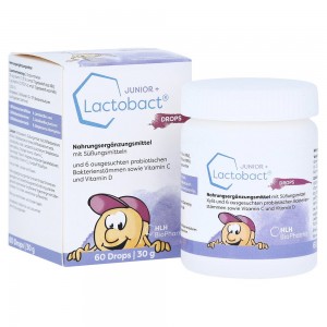 德国直邮 Lactobact 儿童益生菌口服含片 2岁以上调节肠胃增强免疫力 60粒