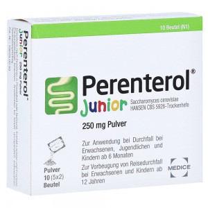 德国直邮 Perenterol 儿童止泻天然健胃酵母粉 益生菌2岁以上缓解腹痛腹泻恶心呕吐 10袋/20袋/50袋